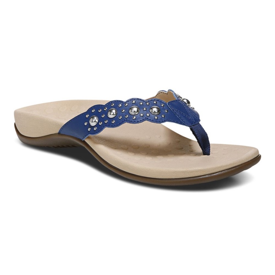 Vionic Dunkelblaue Starley-Sandale