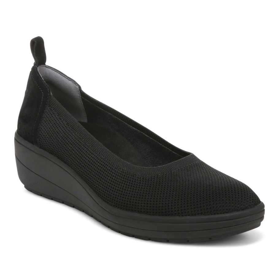 Vionic Jacey Strickkeil Schwarz