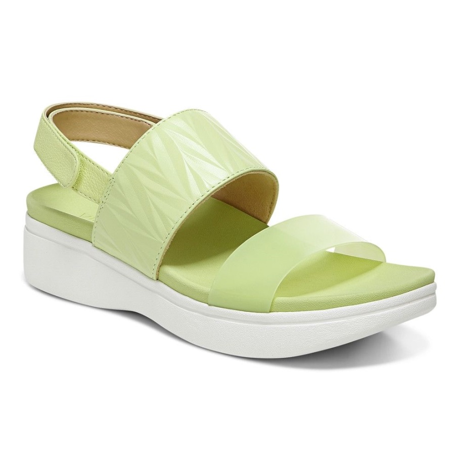 Vionic Karleen Plateausandale Blass Limette