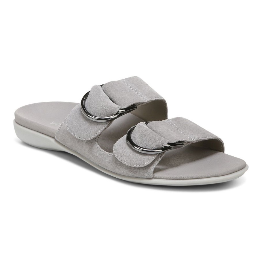 Vionic Hellgraue Corlee-Sandale