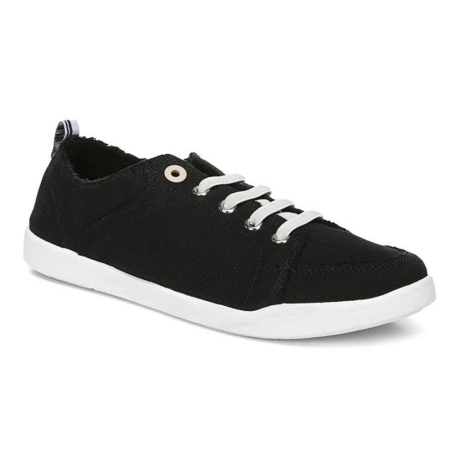 Vionic Pismo Lässiger Sneaker Aus Schwarzem Canvas