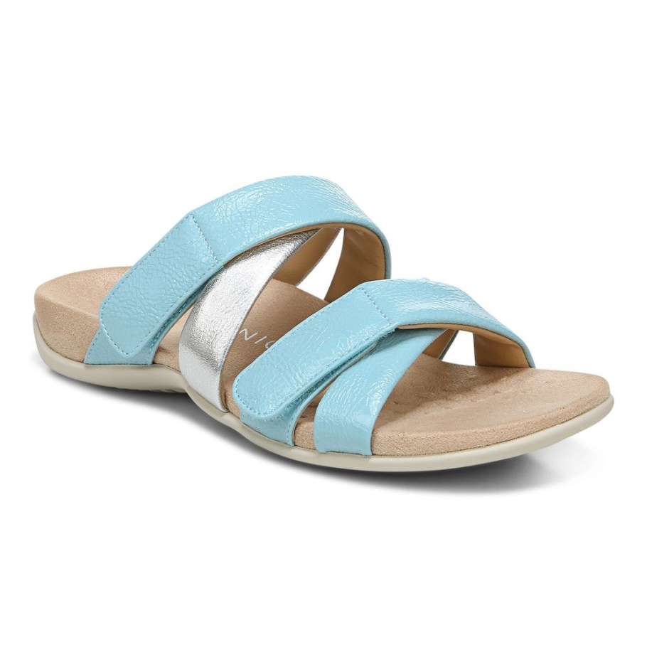 Vionic Porzellanblaue Hadlie-Sandale