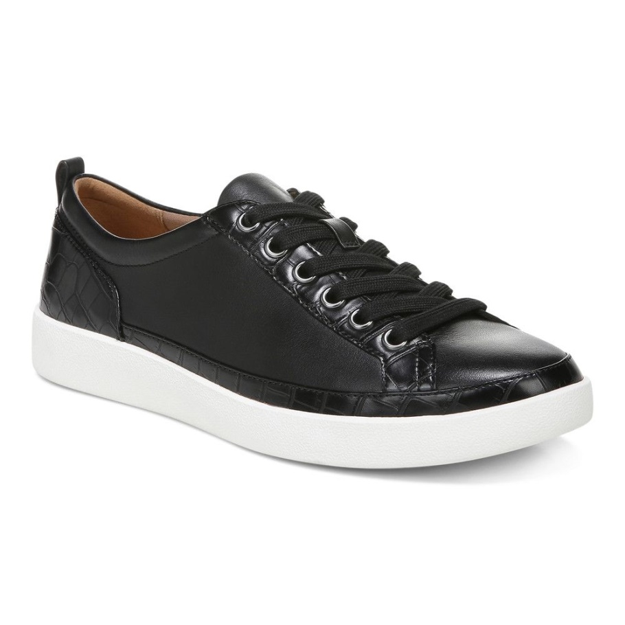 Winny Trainer Schwarzes Leder Vionic