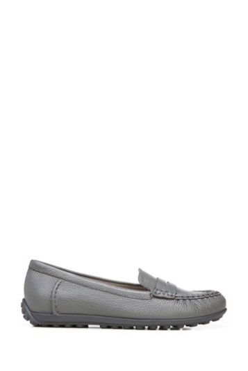 Vionic Anthrazitgraue Getrommelte Marcy-slip-on-schuhe