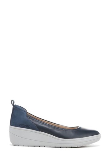 Vionic Jacey Blaue Keilslip-on-schuhe