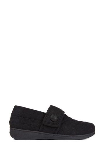 Vionic Jackie Schwarze Hausschuhe