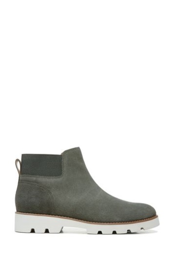 Vionic Brionie-Stiefeletten Aus Olivgrünem Wildleder