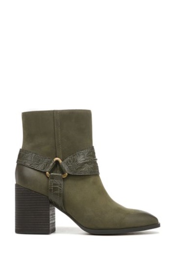 Vionic Österreich Olive Oil Nubuck Green Carnelia Stiefeletten