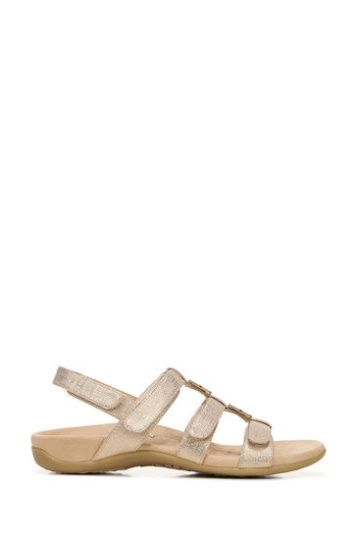 Vionic Rosa Bernsteinfarbene Sandalen Mit Knöchelriemen
