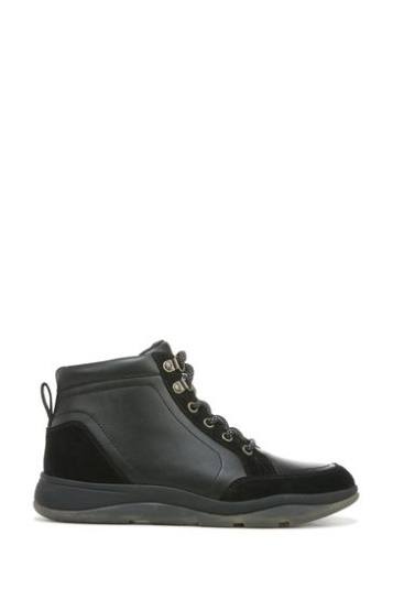 Vionic Whitley Schwarze Chukka-High-Tops Aus Leder