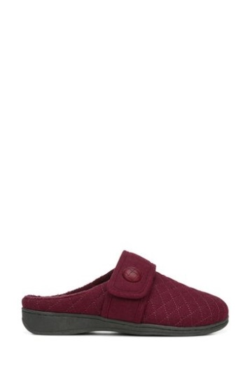 Vionic Österreich Wine Red Carlin Mule Slippers